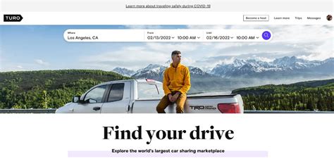 turo rentals website